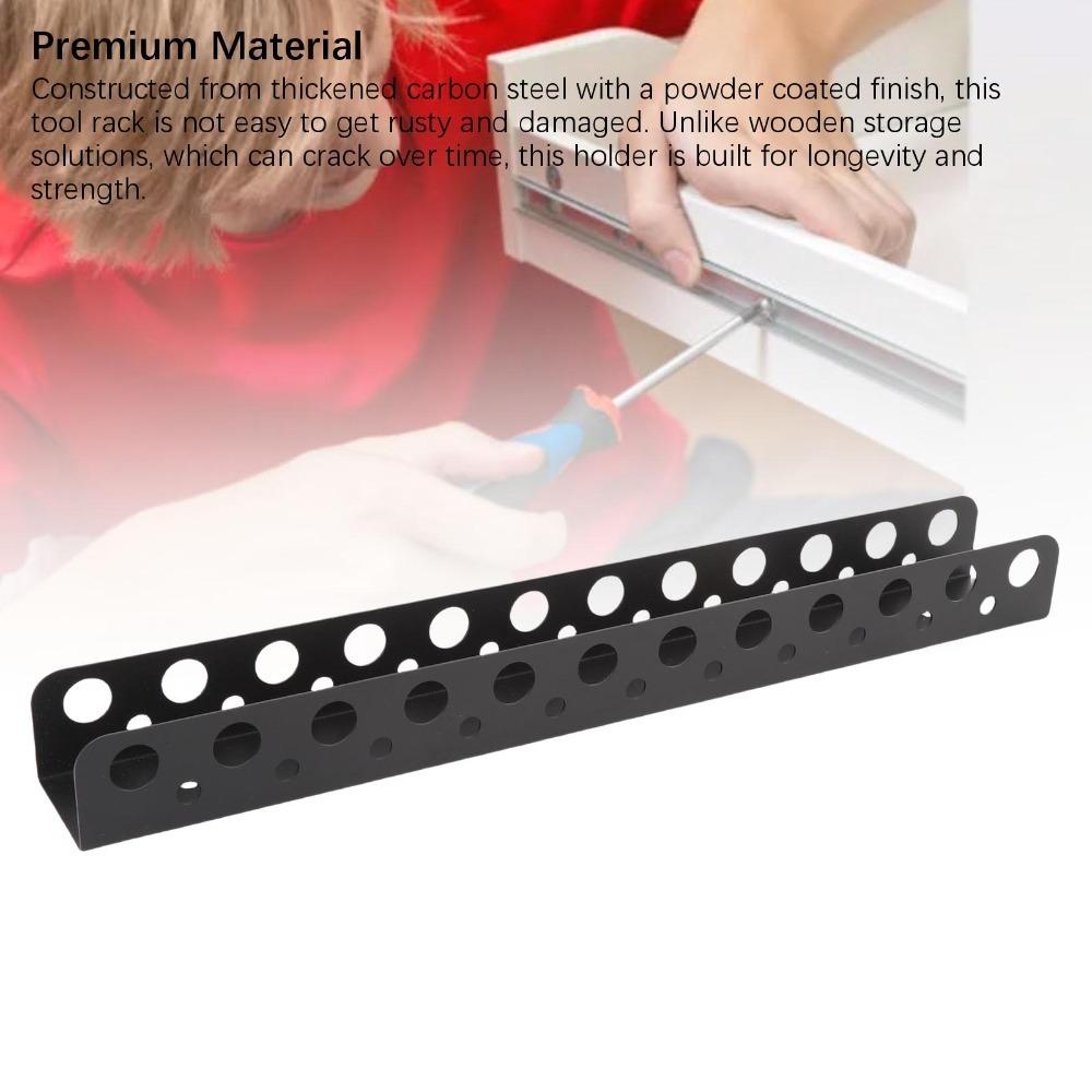 Wall Mounted Tool Storage Rack Space Saving Tool Organizer Holder Durable Wall Tool Rack Home