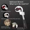 Многофункциональный ключ Регулируемый большой гаечный ключ 80 мм Гаечный ключ Раковина Гаечный ключ Кран Канализационные водопроводные трубы Инструменты для ремонта сантехники