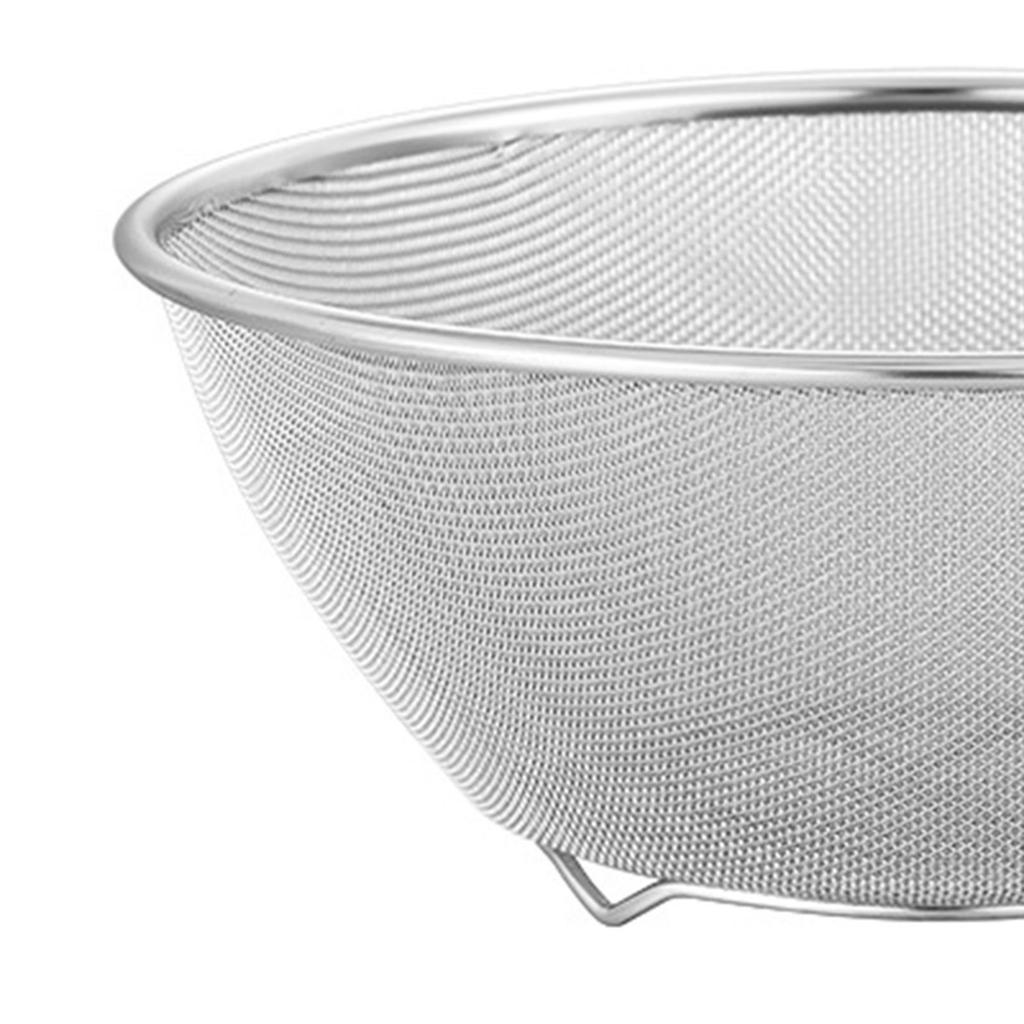 304 Stainless Steel Microporous Colander with Mixing Bowl for Washing Vegetables, Fruit and Rice and for Draining Cooked Pasta