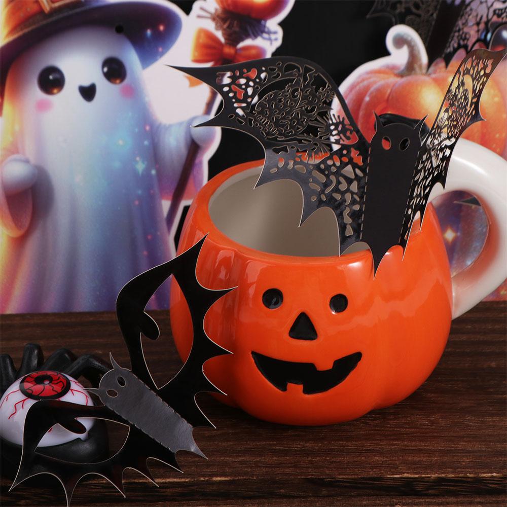 12 шт. Черная 3D наклейка «Летучие мыши» ПВХ жуткая летучая мышь наклейка на стену летучая мышь наклейка для помещений