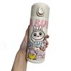 Cartoon Thermos Cup Elastic Buckle Cup 304 Stainless Steel Vacuum Pea Cup Convenient for Home Use