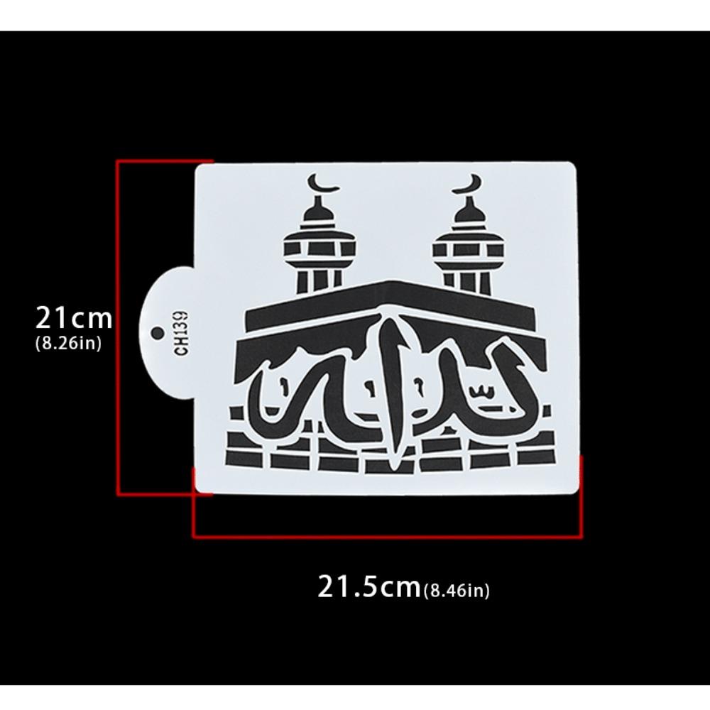 Рамадан Кофе Торт Топпер Декор Луна Спрей Трафареты Новая Мусульманская Выпечка