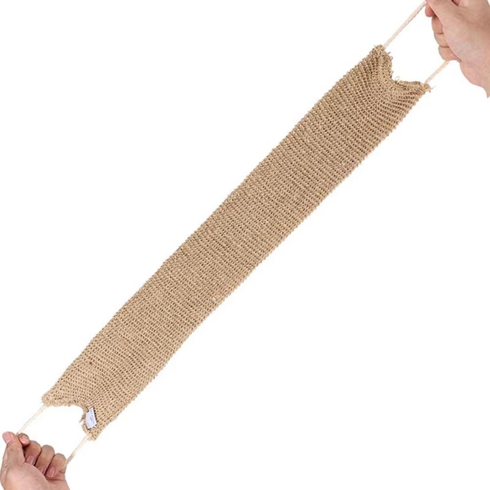 Natural Jute Exfoliating Gloves Deep Cleanse Bath Towel Bath Massage Gloves  Spa Treatment