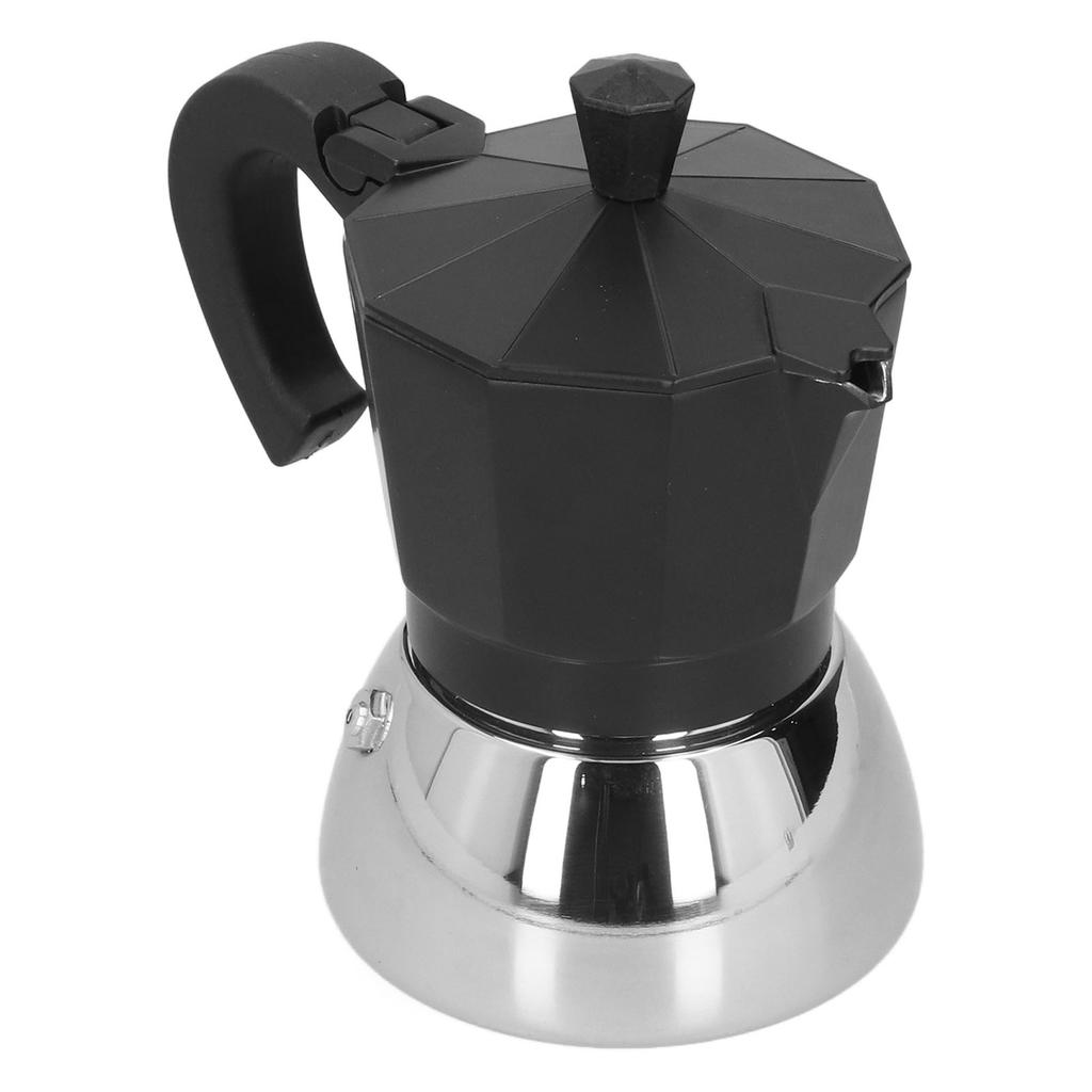 180 мл 4 чашки алюминиевый кофейник итальянская восьмиугольная бытовая кофеварка мока горшок черный