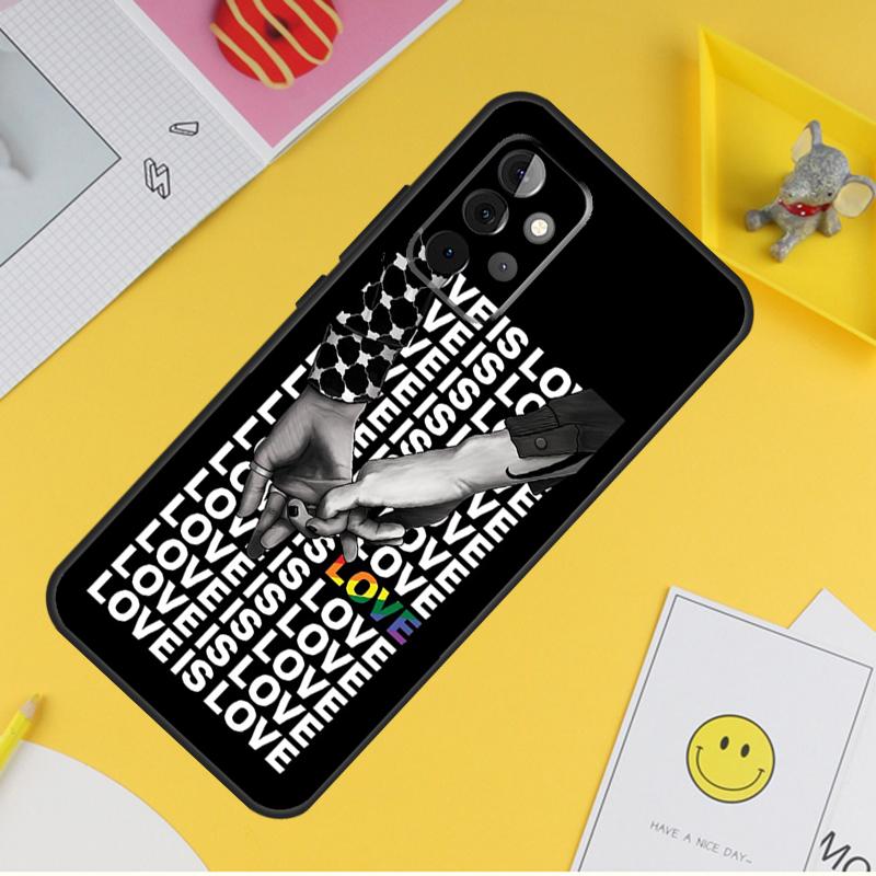 Гей Лесбиянка ЛГБТ Радужный Прайд Чехол для телефона для Samsung Galaxy A53 A33 A13 A12 A32 A52 A14 A34 A54 A15 A25 A35 A55 A71 A51