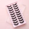 Eyelashes Extensions 10-23mm Eyelashes Reusable 3D Mink False Eyelashes Russian Curl Lashes DD Curl