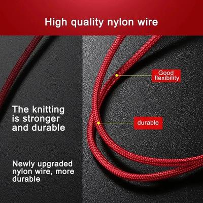 Кабель USB Type C 3 в 1 для зарядки телефона, нейлоновая оплетка, универсальный зарядный кабель для передачи данных для iPhone 14, Xiaomi, Huawei Mate 40