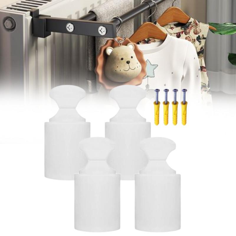 Универсальные крючки-кронштейны для радиатора в ванной с винтами для аксессуаров для крепления маленькой корзины