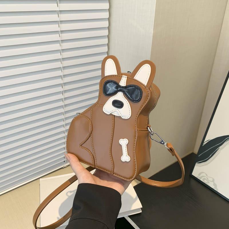 2024 Новая мультяшная сумка через плечо, милая модная сумка для девочек, модные солнцезащитные очки принцессы, щенок, сумка через плечо сзади