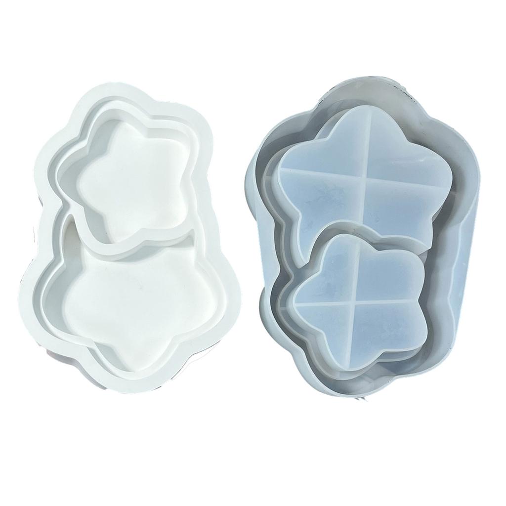 Resin Trays Making Mould Easy To Clean Silicone Casting Mold Handmade Saucer Accessory Mould for DIY Enthusiasts