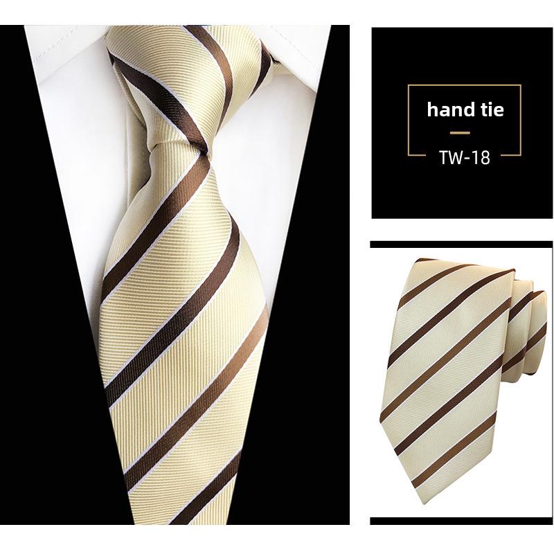 Мужская темно-синяя полосатая рубашка в деловом стиле с галстуком ручной работы для деловых встреч или собеседований