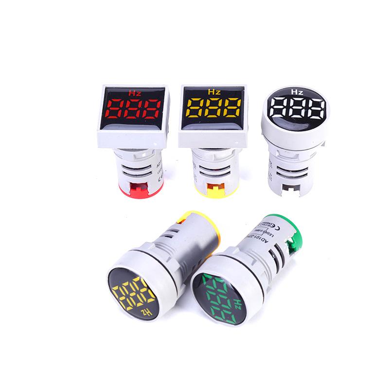 22 мм Квадратный Круглый Защитная Пленка Диапазон Измерения Цифровой Дисплей Электричество Герц Частотомер Индикатор Сигнала 0-99 Гц