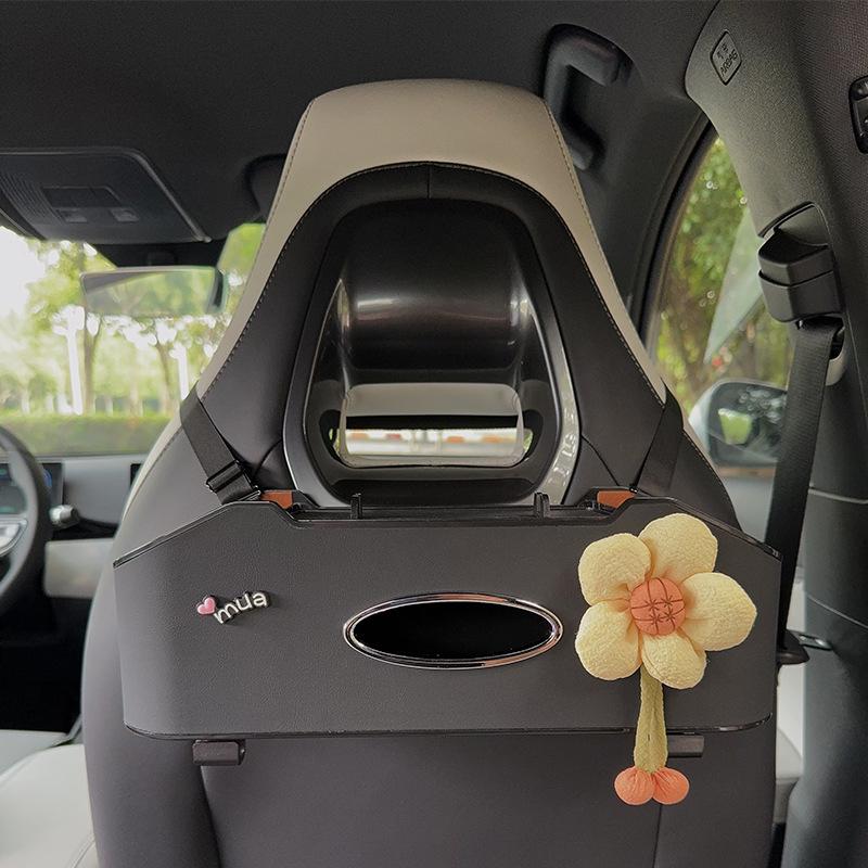 Органайзер на спинку сиденья автомобиля с держателем для салфеток и подстаканником - Многофункциональный органайзер