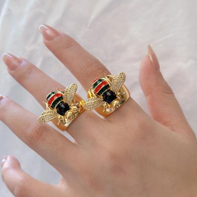 Модное креативное регулируемое кольцо Little Bee Jewelry Ring Jewelry Rng Women