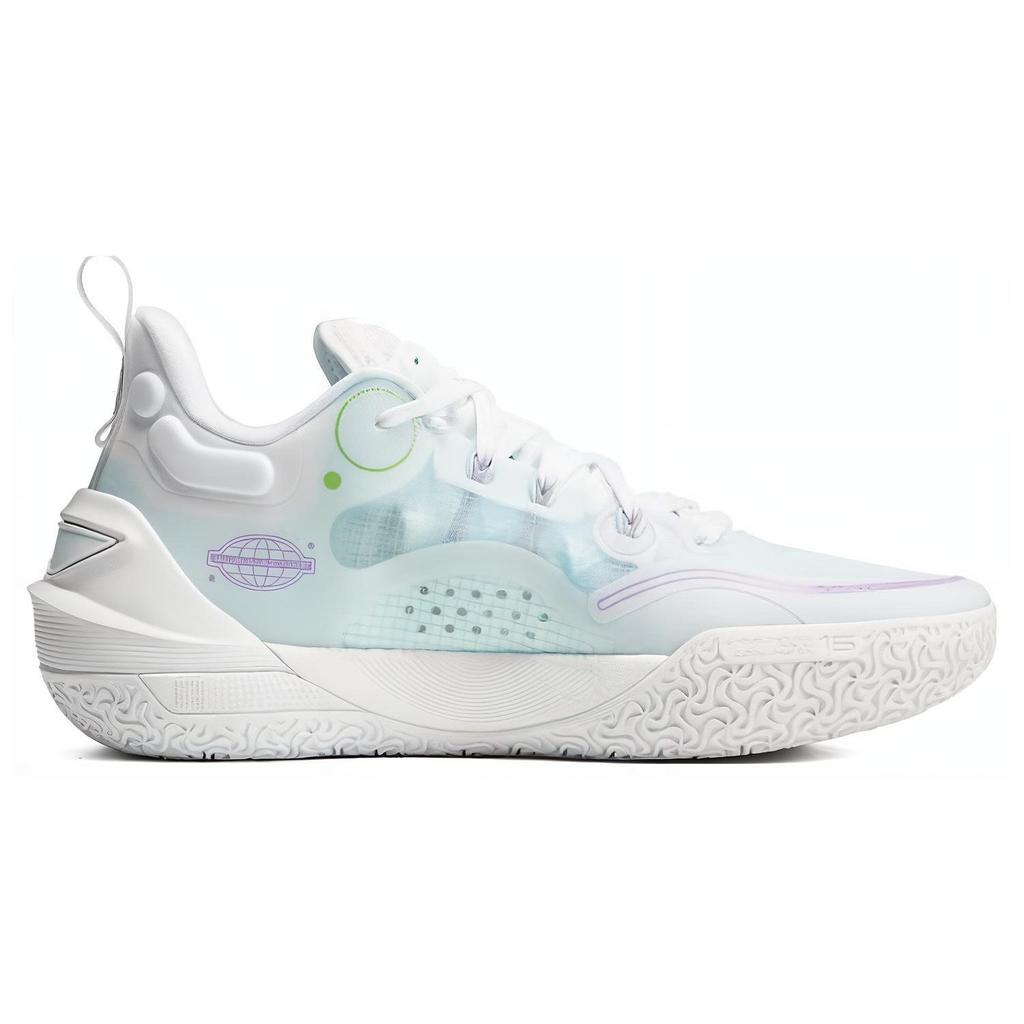 Li Ning YuShuai 16 V2 Износостойкие Легкие Низкие Баскетбольные Кроссовки Мужские Белые ABAT003-7