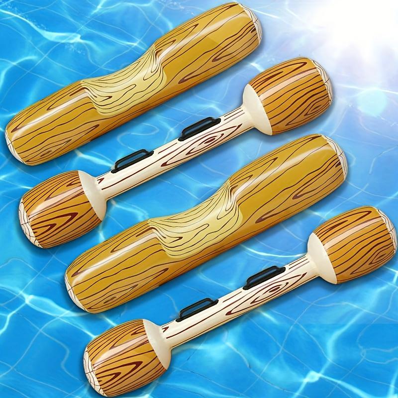 Деревянный узор на палке для боя в бассейне, гигантский поплавок для игр в бассейне, для взрослых, летнее водное развлечение 137x35 см
