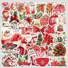 50 Pieces of Nordic Christmas Graffiti Stickers, Waterproof Decorative Stickers for Mugs, Luggage, and Other Creative DIY Stationery Stickers