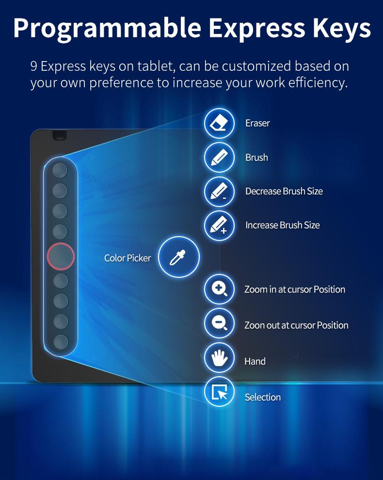 Factory I6 Drawing Tablets Illustrator Graphic Tablet for Android Phone Draw Tablet