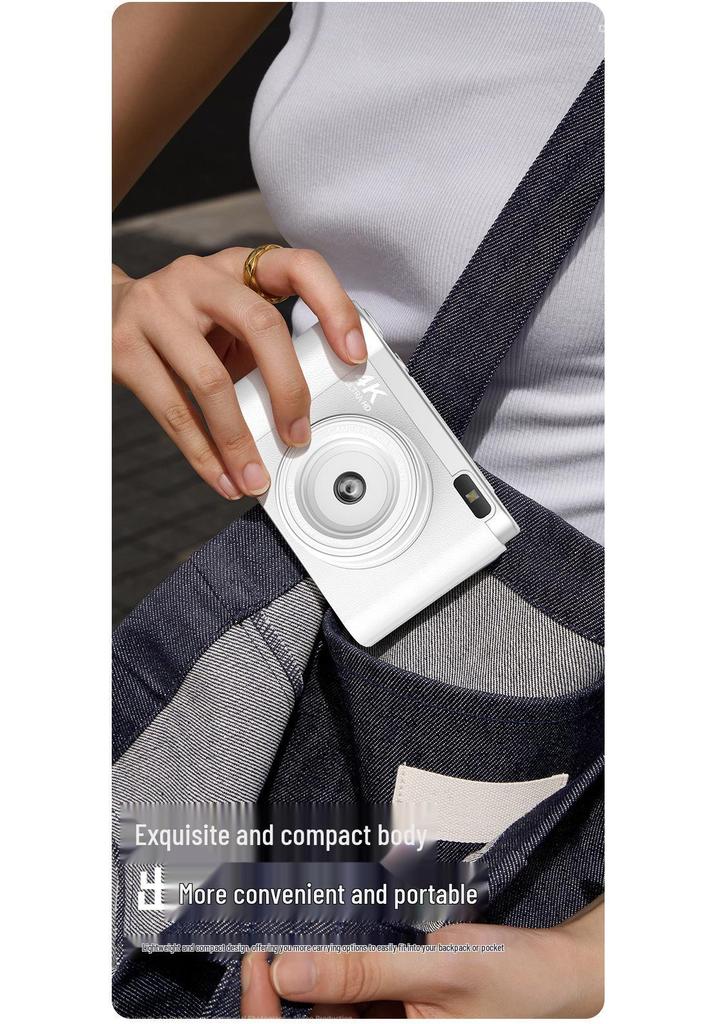 HD Retro CCD Flip Screen Digital Vlog Camera for Students