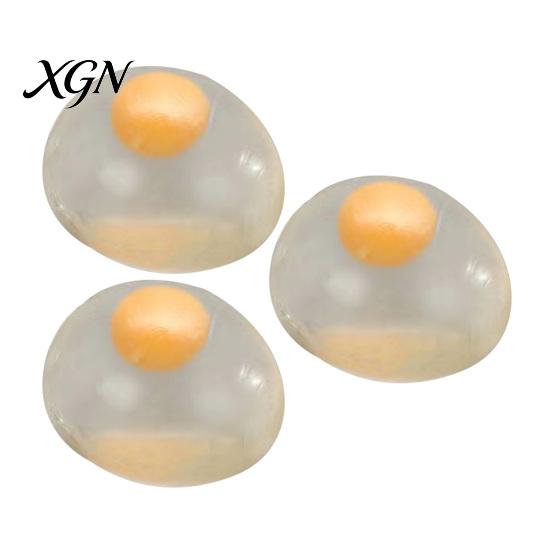 TPR Yolk Squeeze Toy 1/2/3Pcs Clear Egg Anxiety Education Single Double Anti-anxiety Fidget Soft Stretchy Stress Ball Party Favors Sensory