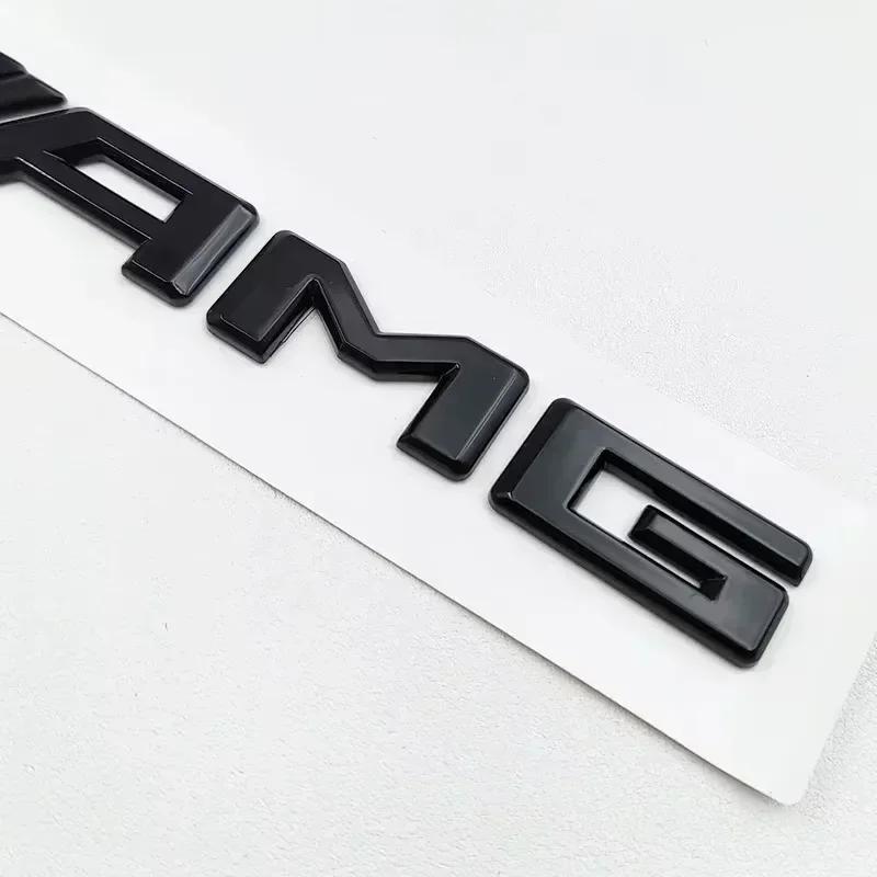 BQAZ9 3D ABS Black E53 Logo Letters TURBO Badge Car Rear Star Sticker Trunk AMG Emblem For Mercedes Benz AMG W212 W213 E Class