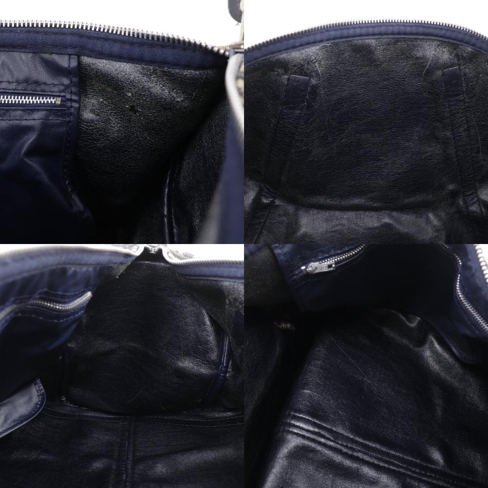Dior Mini Boston Trotter Handbag Old dior Navy blue canvas unisex Used