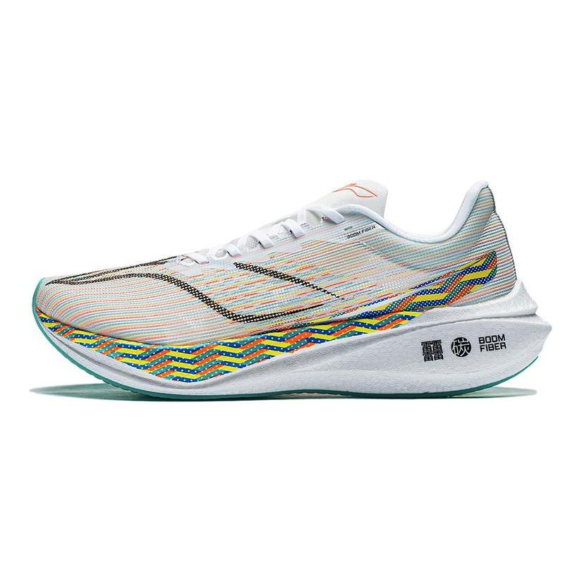 Li Ning Feidian 3 Challenger Амортизация Износостойкие Дышащие Низкие Спринтерские Беговые Кроссовки Мужские Белый ARMT037-17