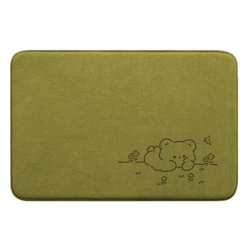 Modern Simple Blanket Mat Moisture-wicking Floor Mat At Bathroom Door Bathroom Non-slip Mat Home Mat Durable Durable