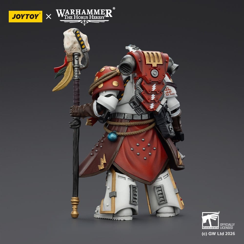 Joy Toy Warhammer 40,000 - White Scars Stormseer Consul - Stormseer Consul With Force Staff And Bolt Pistol