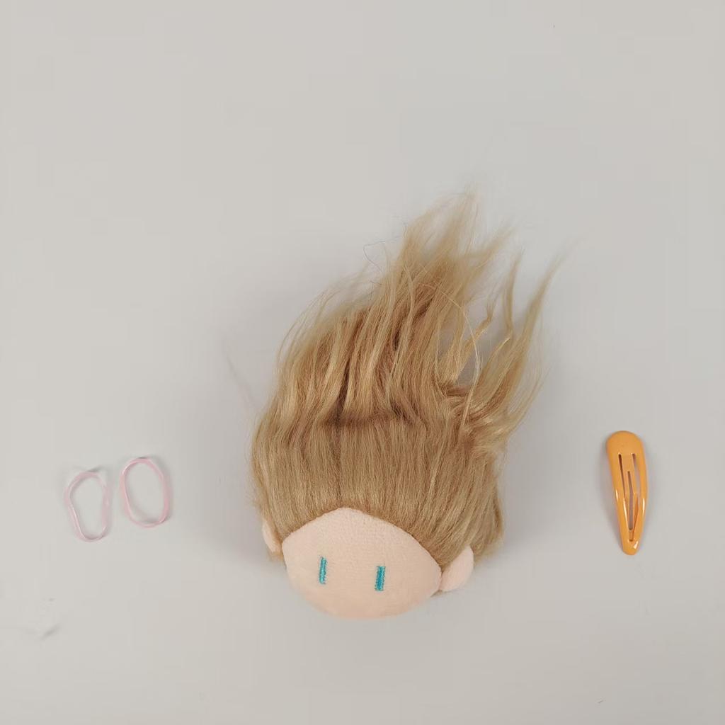 Cute Ball Head Fried Hair Doll Cotton Doll Pendant Doll Plush Keychain Bag Small Gift Female