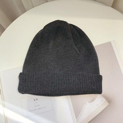 Baotou knitted hat women's autumn and winter thickened wool blended wool hat men's winter double-layer warm couple hat