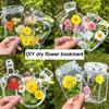 Dried Flower Bookmarks, Handmade DIY Materials, Transparent Specimen Bottles, Spring Homemade Embossing