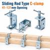 Adjustable Square Clamp Zinc Plating Fixed Holder Clip Professional C-clamp  Hardware Fasteners