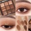 Chocolate Nine-Color Eyeshadow Palette: Shimmer & Matte Earth Tones