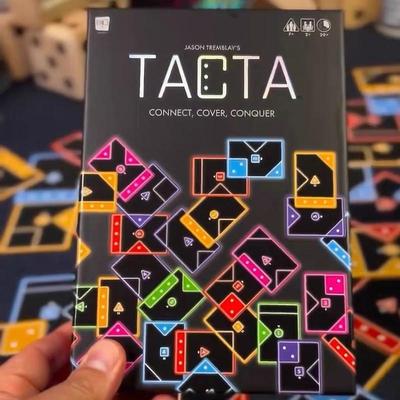 1 Набор Настольная игра Tacta 2-6 игроков Быстрая карточная игра Веселая стратегия Сопоставление форм Вечеринка Семейные посиделки Досуг Карты