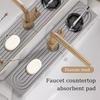 Коврик для крана для кухонной раковины, суперабсорбирующий диатомит, быстросохнущий, для столешницы, вода