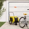 VidaXL Pet Bike Trailer Yellow and Black 94022