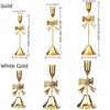 Vintage Candle Stands Electroplated Candlestick Holder Bowknot Candle Holders  Table Decor