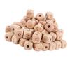 100PCS Alphabet Wooden Beads 12mm Side Length Cube 4.5mm Hole Diameter Wooden Letter Beads for Handcraft