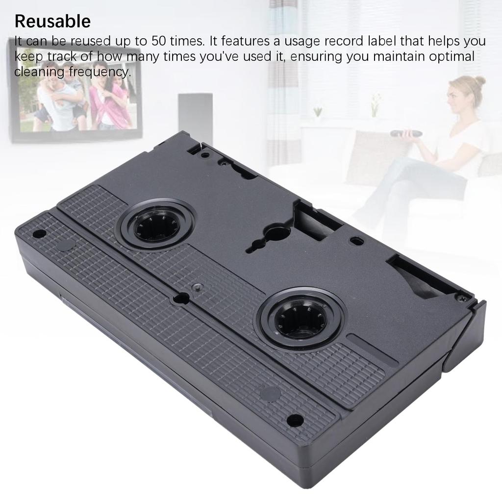 VHS Player Head Cleaner VCR Head Cleaner Wet Technology Reusable Safe Cleaning VHS Video Head Cleaner for VCR VHS Player
