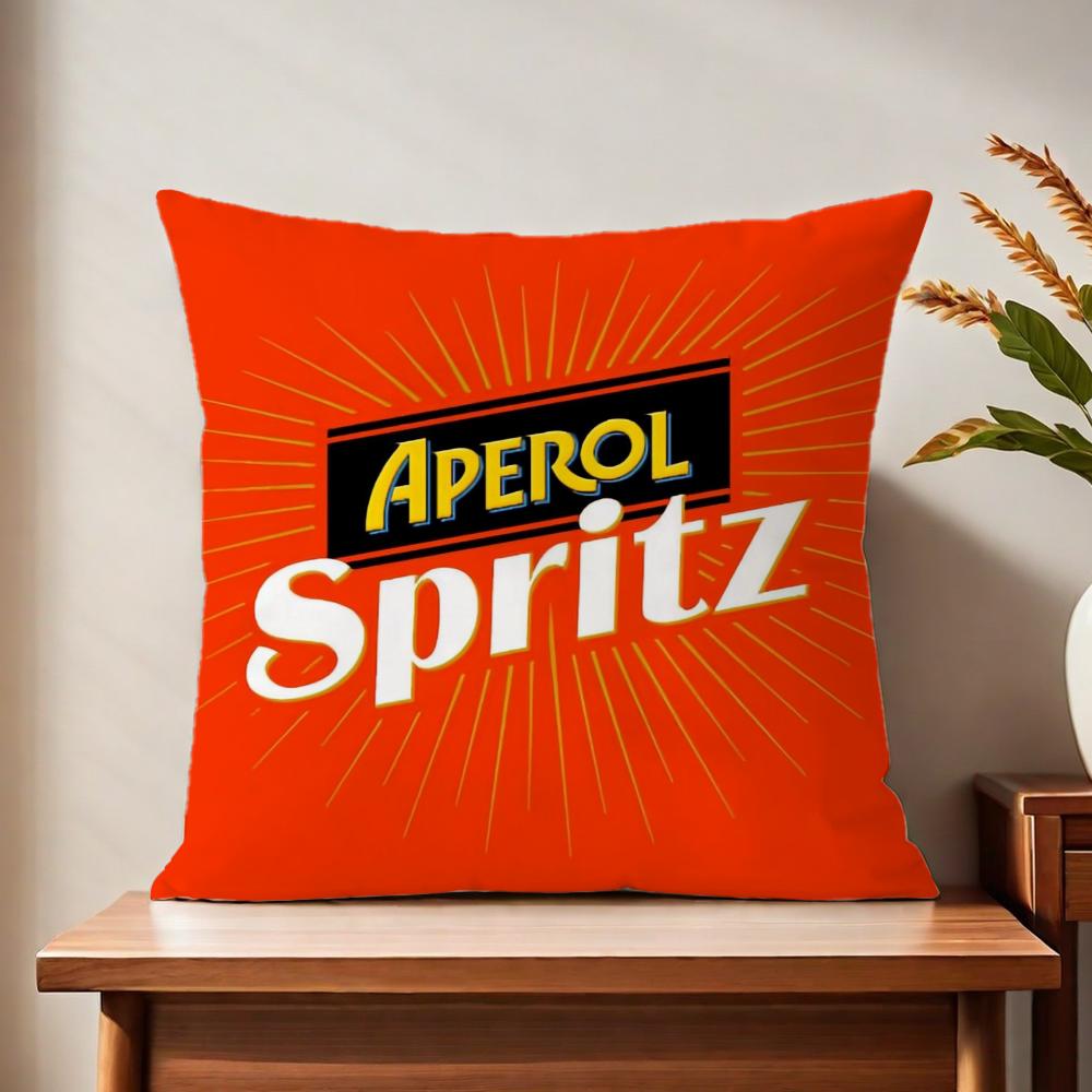 AAperol logo SSpritzz наволочка Для Подушки Печать Декор Дивана Дом Машина Комната Кофейня Офис Nordic Simplicity