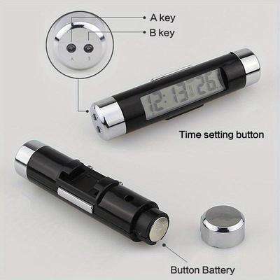 Премиум цифровой автомобильный термометр с часами и ЖК-дисплеем с подсветкой, датчик температуры воздуха в салоне автомобиля