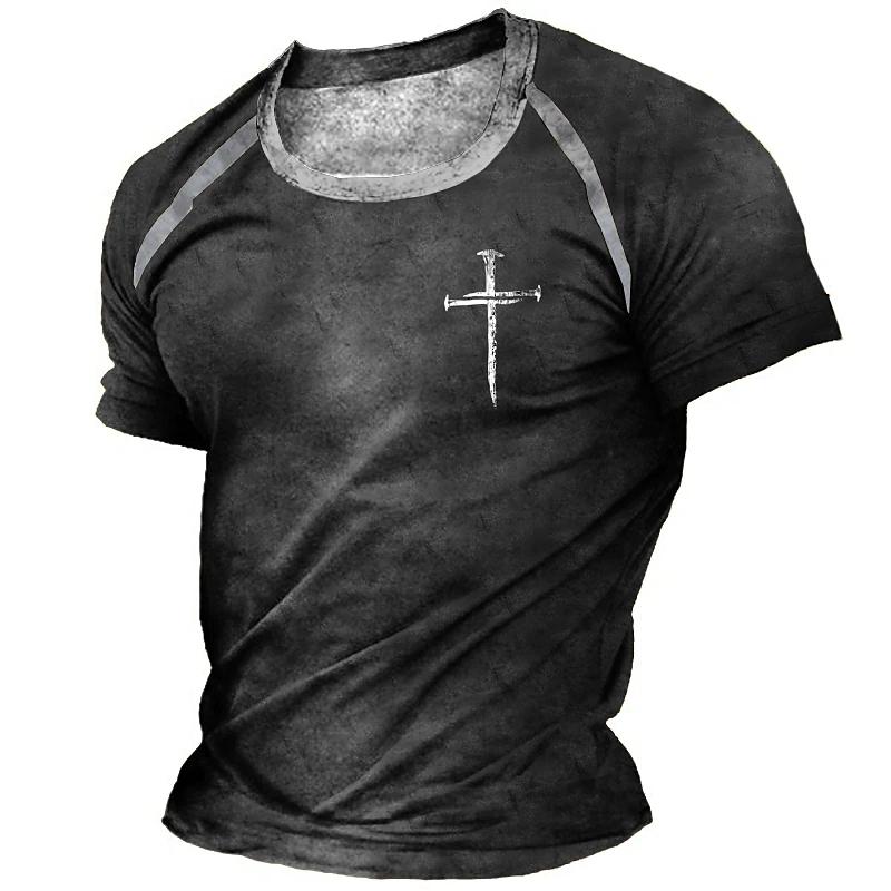 Винтажная футболка для мужчин с 3D-принтом, с круглым вырезом, мужская футболка в байкерском стиле с коротким рукавом, свободные топы, футболка Homme Camiseta Hombre