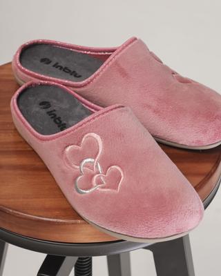Тапочки Inblu GF19000 35 темно-розовый велюр