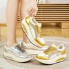 Women's Height Increase Gold Wedge Sneakers Summer Casual Thick Sole Loafers Girls Silver Minimalist Maternity Shoes
