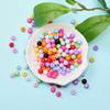 6mm 200Pcs Multicolor Spacer Acrylic Beads for DIY Pendant Necklace Bracelet Jewelry Making Handmade Material Accessories