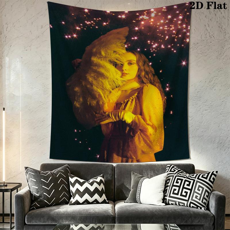Chappell Roan Wall Tapestry Aesthetic Wall Hanging Printed Fabric Blanket Decorative Tapestries for Bedroom Living Room Home Decor