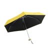 Compact Women's Five-Fold Sunshade Umbrella - Black Glue, UV Protection, for Sunny and Rainy Days, Customizable for Advertising