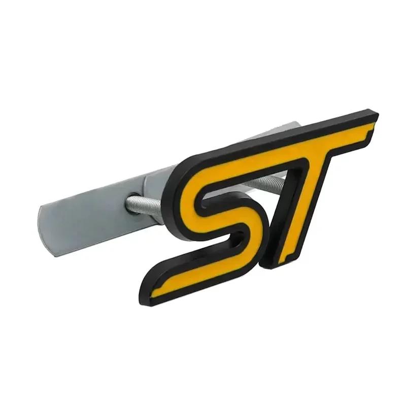 3D металлическая эмблема ST на переднюю решетку радиатора, наклейка на заднее крыло багажника автомобиля для Focus Mondeo Fiesta Edge Escort MK2 MK3 MK4 MK5 MK7