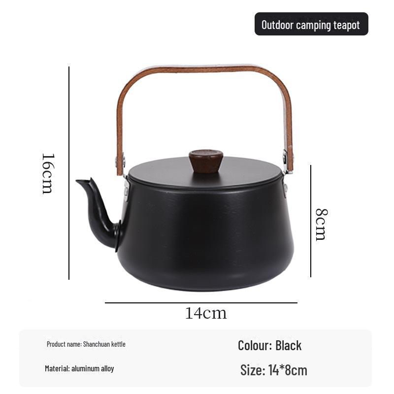 Большой емкости портативный чайник и заварочный чайник для кемпинга на открытом воздухе